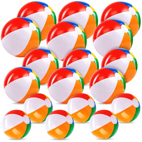 JOYIN rainbow beach ball 20inch close-up for vibrant beach play