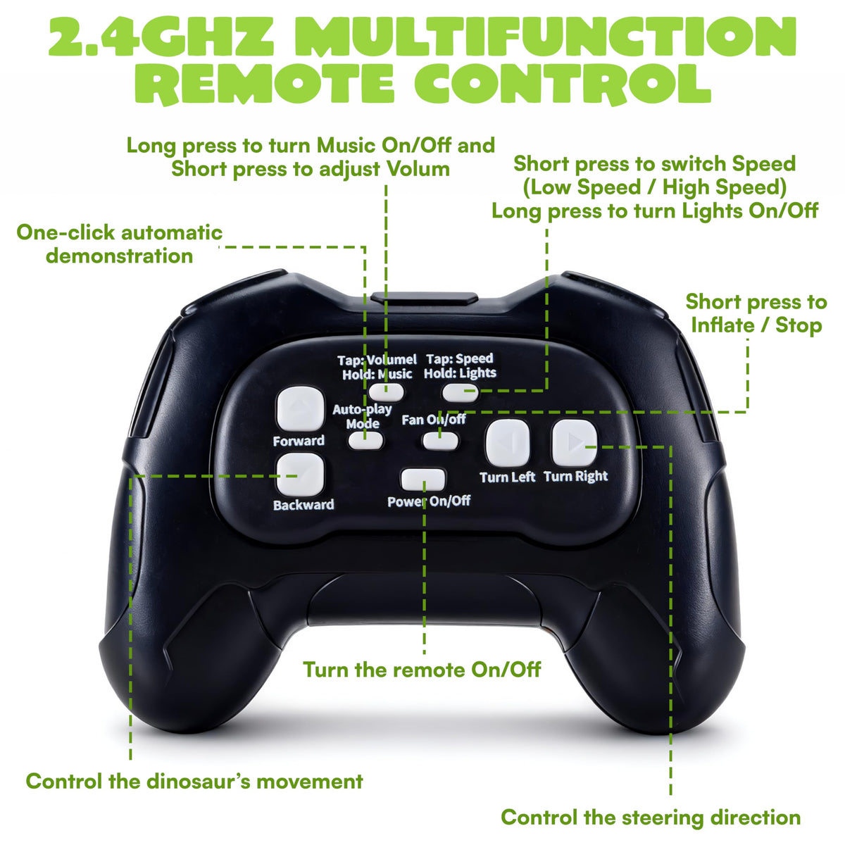Joyin rechargeable battery allows endless fun with easy USB charging.
