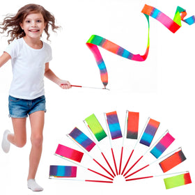 JOYIN gradient ribbon dancing wand for group dances and classroom activities.