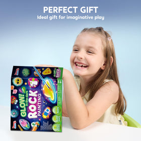 JOYIN rock painting kit instruction booklet guides young artists step by step.