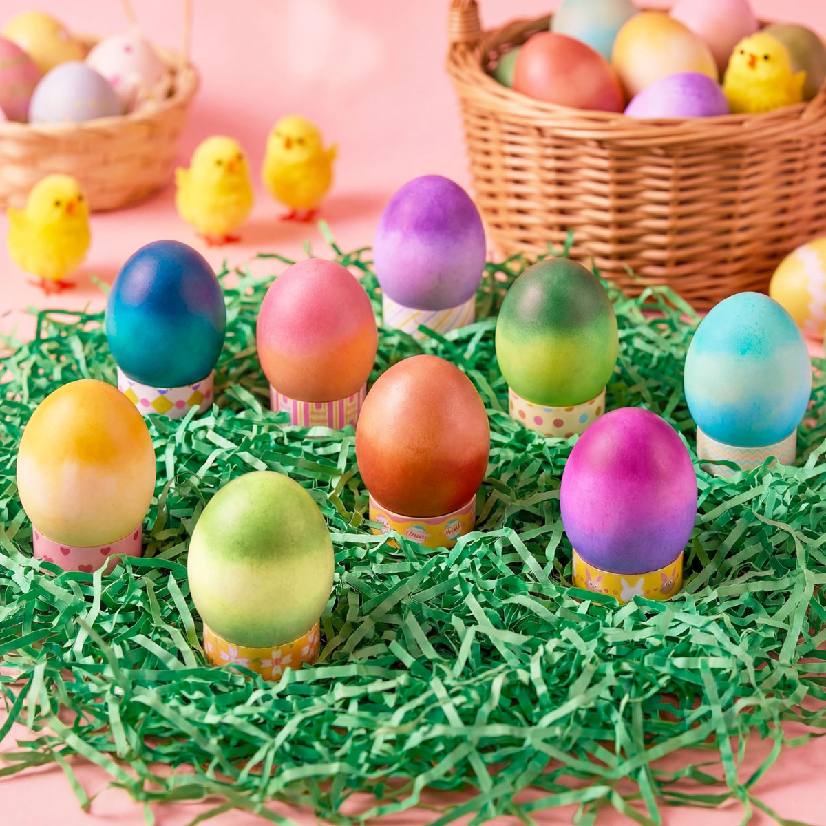 JOYIN rubber bands pack — secure fabric wraps for unique egg designs.