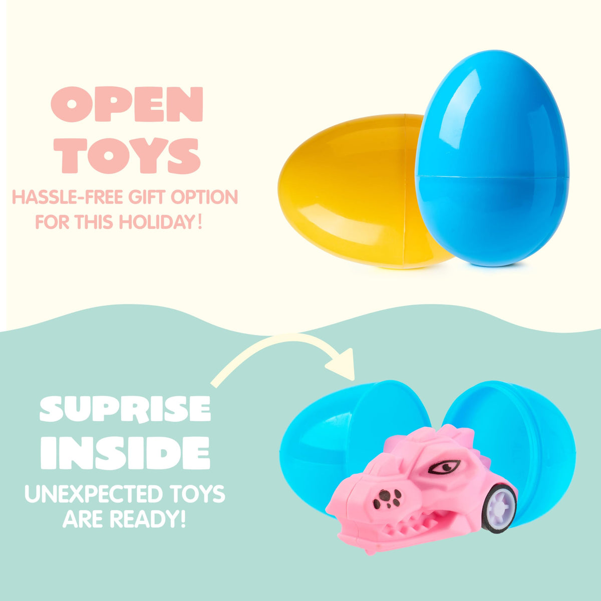JOYIN safety-tested eggs use durable, recyclable, food-safe polypropylene.