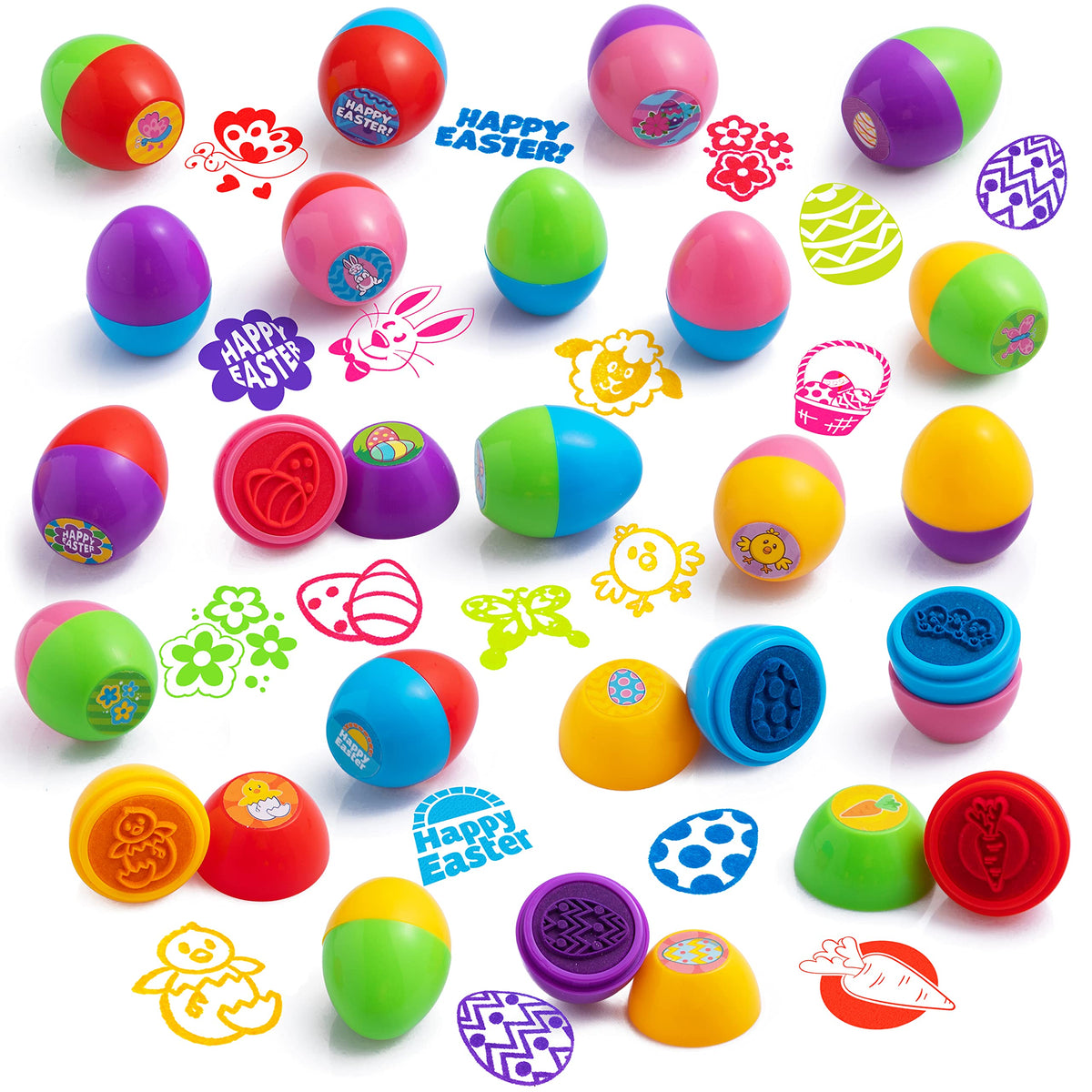 JOYIN self-inking stamps for mess-free stamping during egg hunts