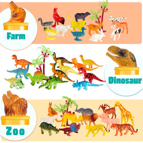 JOYIN sensory bin playset with animal figures fosters hands-on learning