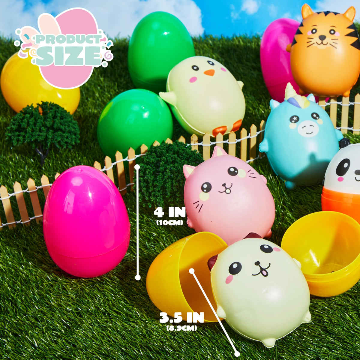 JOYIN sensory-play egg containing soft squishy toy