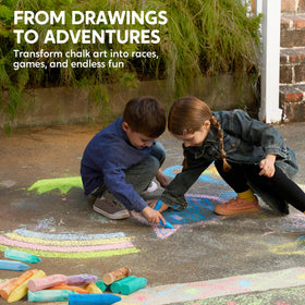 JOYIN sidewalk chalk easy-grip large blocks suit little hands