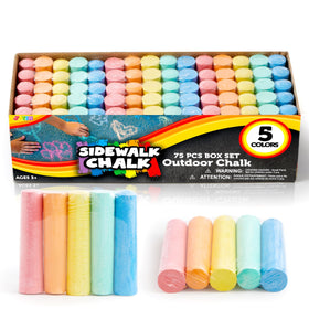 JOYIN sidewalk chalk set 75 pcs in boxes for vibrant outdoor art and easy gifting
