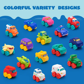 JOYIN soft rubber toy cars for pool play with durable, easy-grip wheels.
