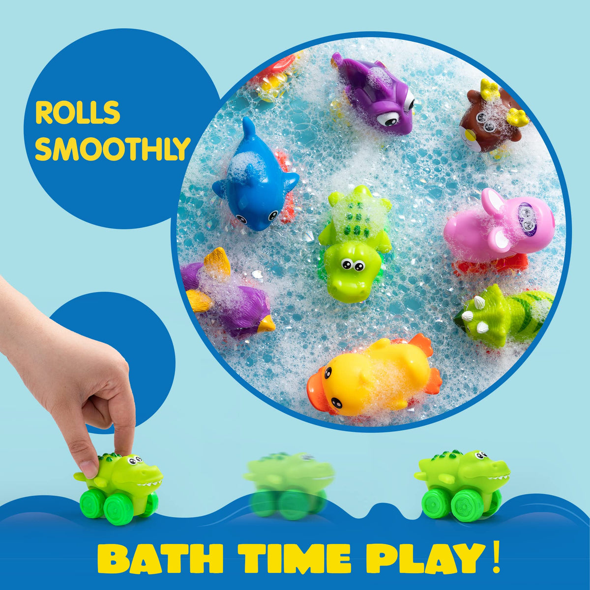 JOYIN soft rubber vehicles with cute animal designs for pool time.