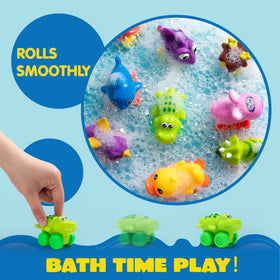 JOYIN soft rubber vehicles with cute animal designs for pool time.