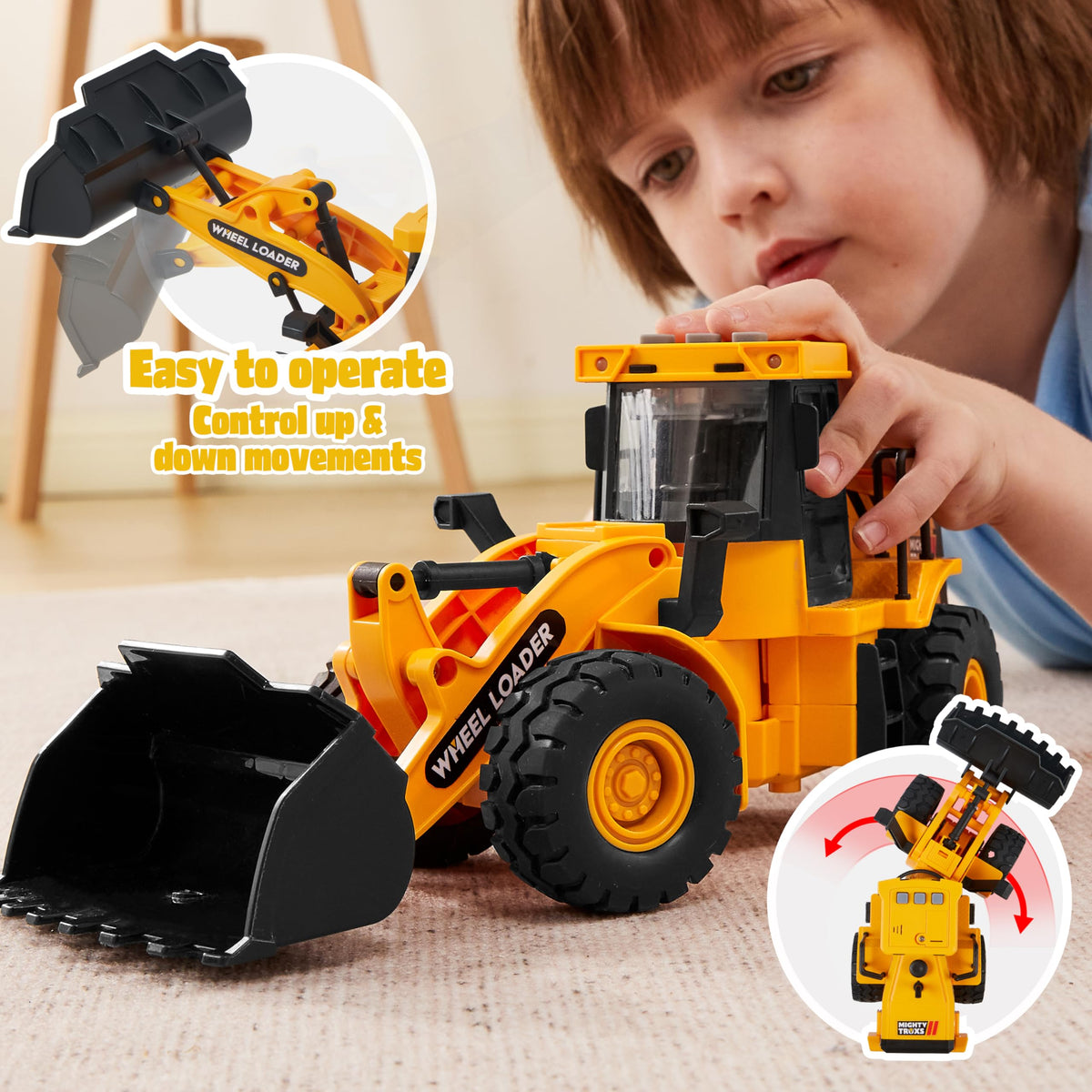 JOYIN sound and lights construction toy adds authentic site ambience.