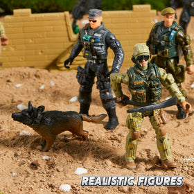 JOYIN special police figures pack for pretend emergency operations.