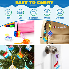 JOYIN Pop Keychain with included keyring for easy carry anywhere.