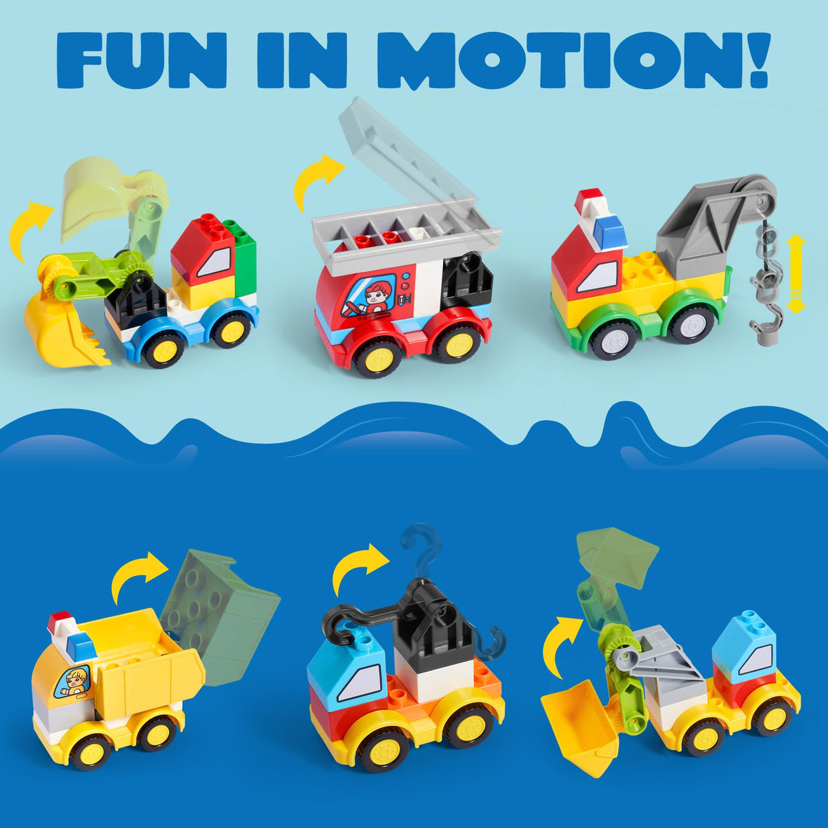 JOYIN STEM-inspired blocks encourage critical thinking during vehicle-building play
