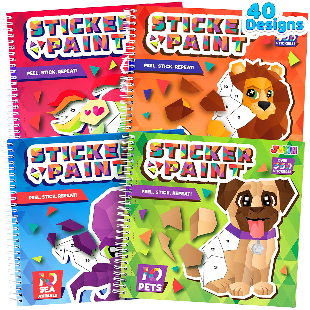 JOYIN sticker paint book travel-friendly design keeps kids engaged on journeys.