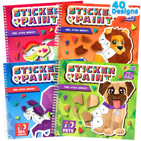 JOYIN sticker paint book travel-friendly design keeps kids engaged on journeys.