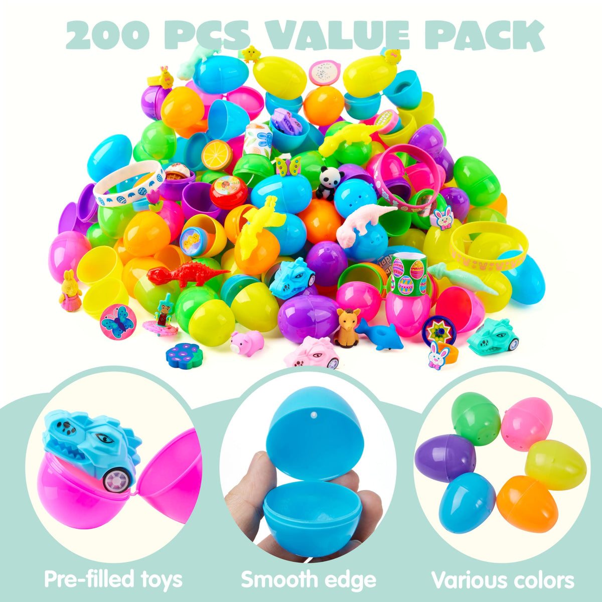 JOYIN eggs contain 200 stickers to enhance the surprise