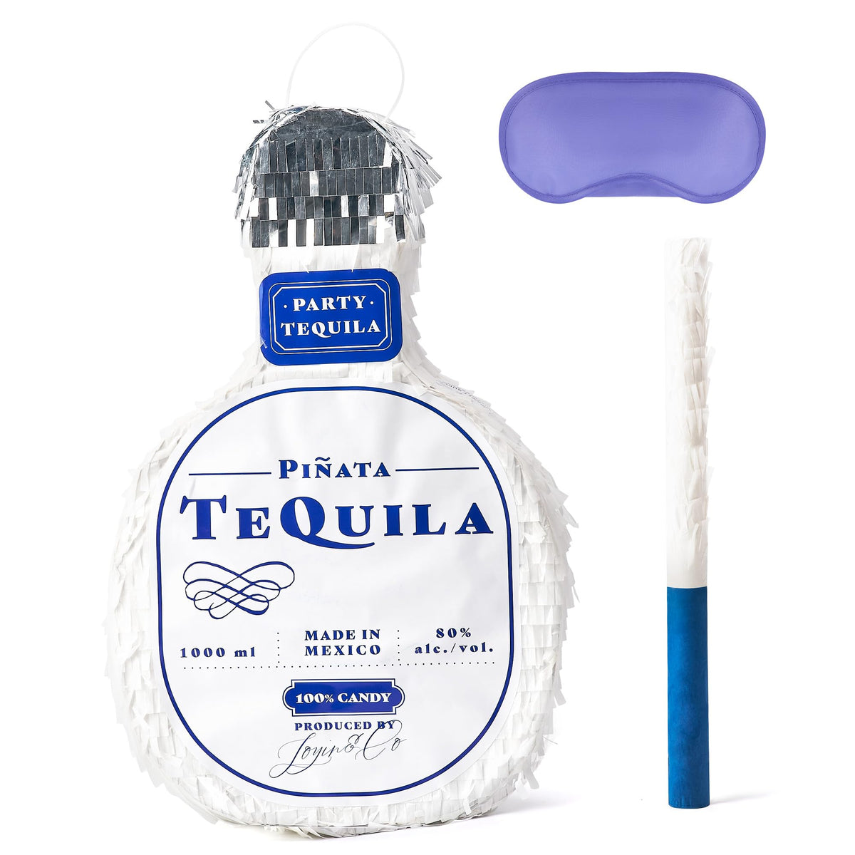 JOYIN tequila bottle pinata front view enhances party decor and photo moments.