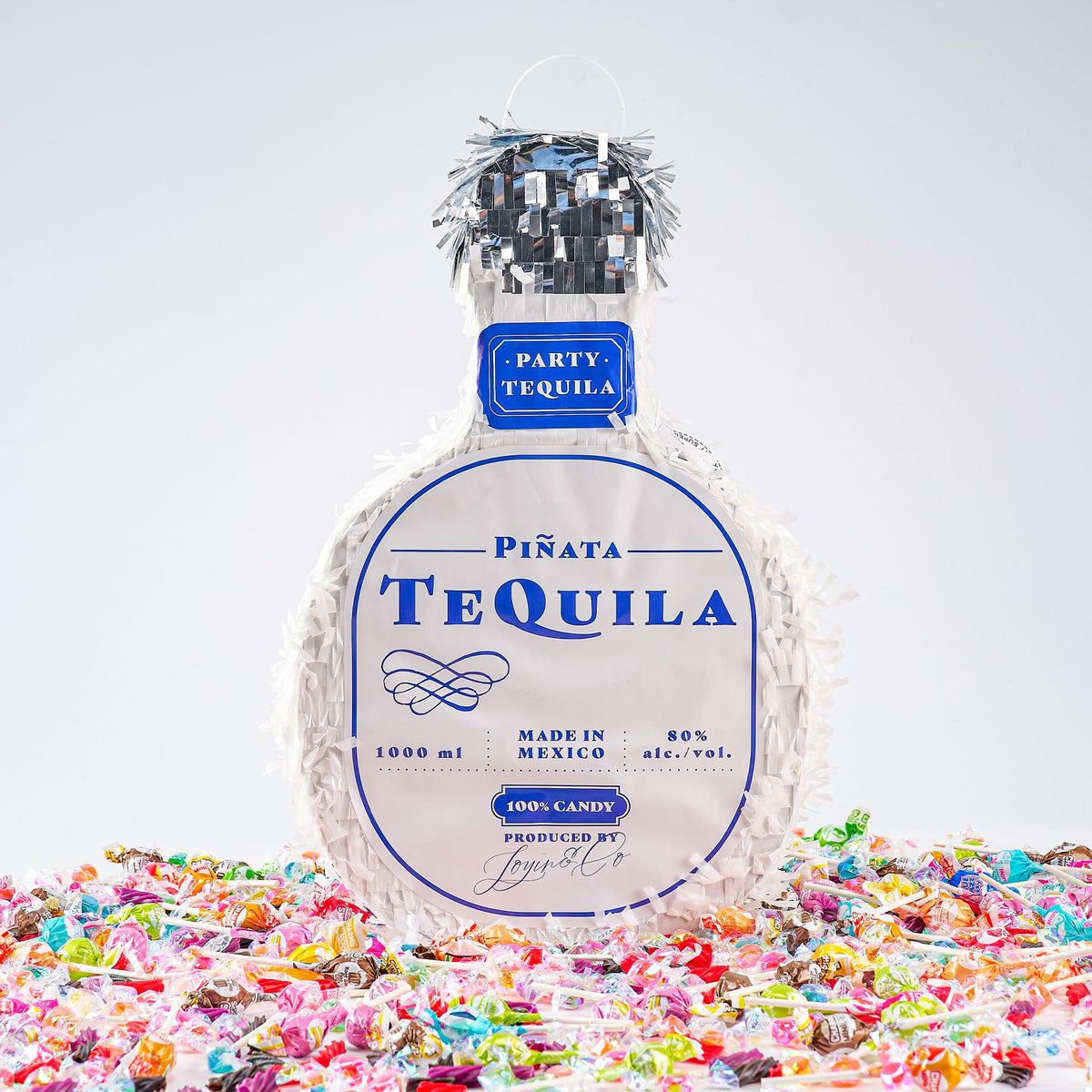 JOYIN tequila bottle pinata used as a photo prop for events.