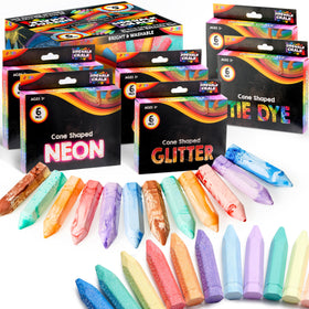 JOYIN tie-dye sidewalk chalk collection for bright outdoor art