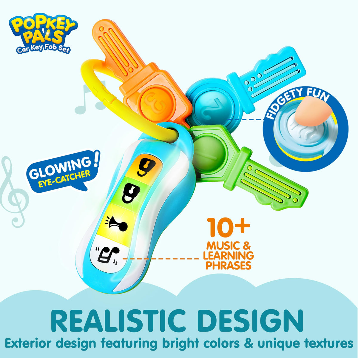 JOYIN toy phone with numbers and alphabets switch fostering early recognition.