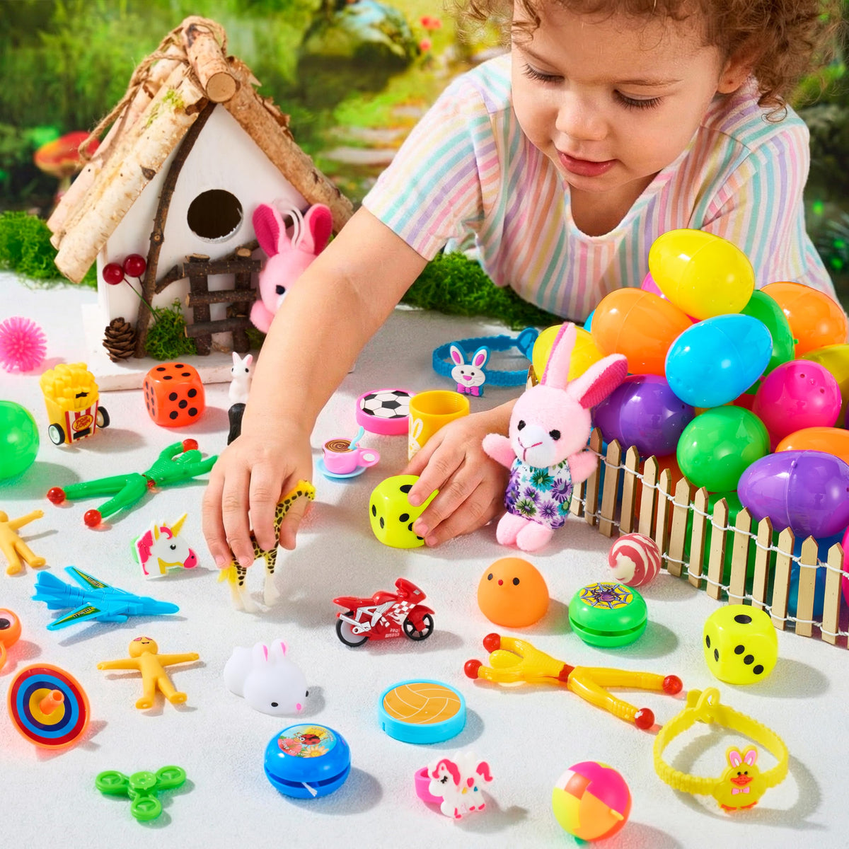 JOYIN toys inside eggs spark playful anticipation during Easter.