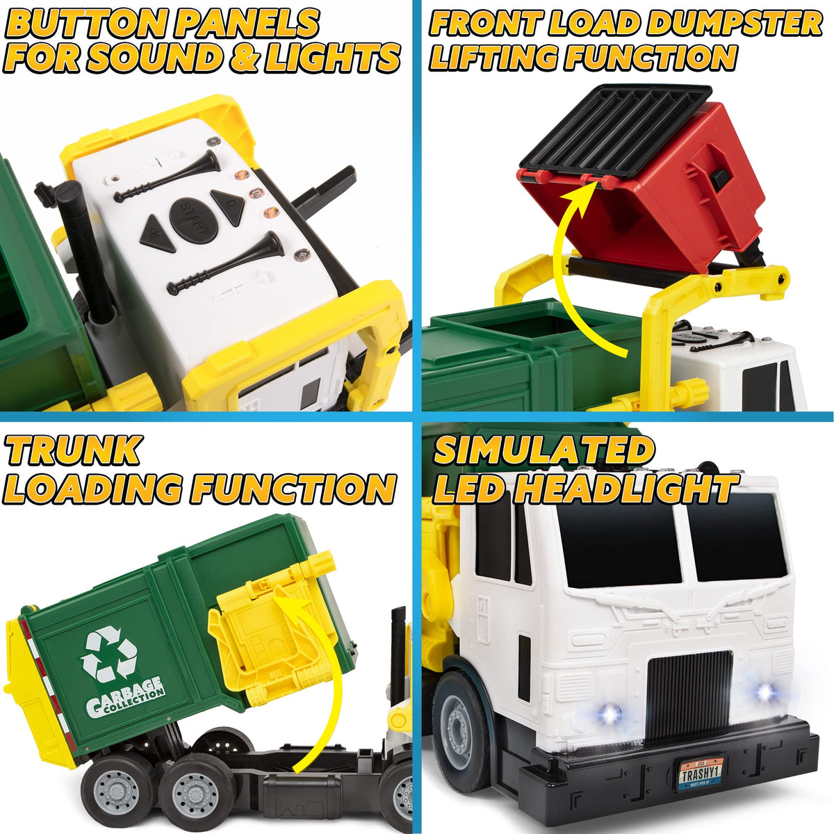 JOYIN recyclable bin supports color coded sorting during pretend play
