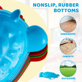 JOYIN Turtle Balance Stones with non-slip edging ensures safe play.