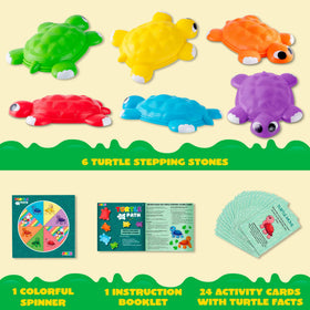 JOYIN Turtle Balance Stones side view shows durable, portable indoor outdoor fun.