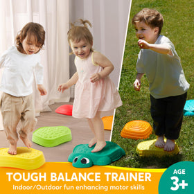 JOYIN turtle path tiles emphasize sequential steps for climbing and motor skills.