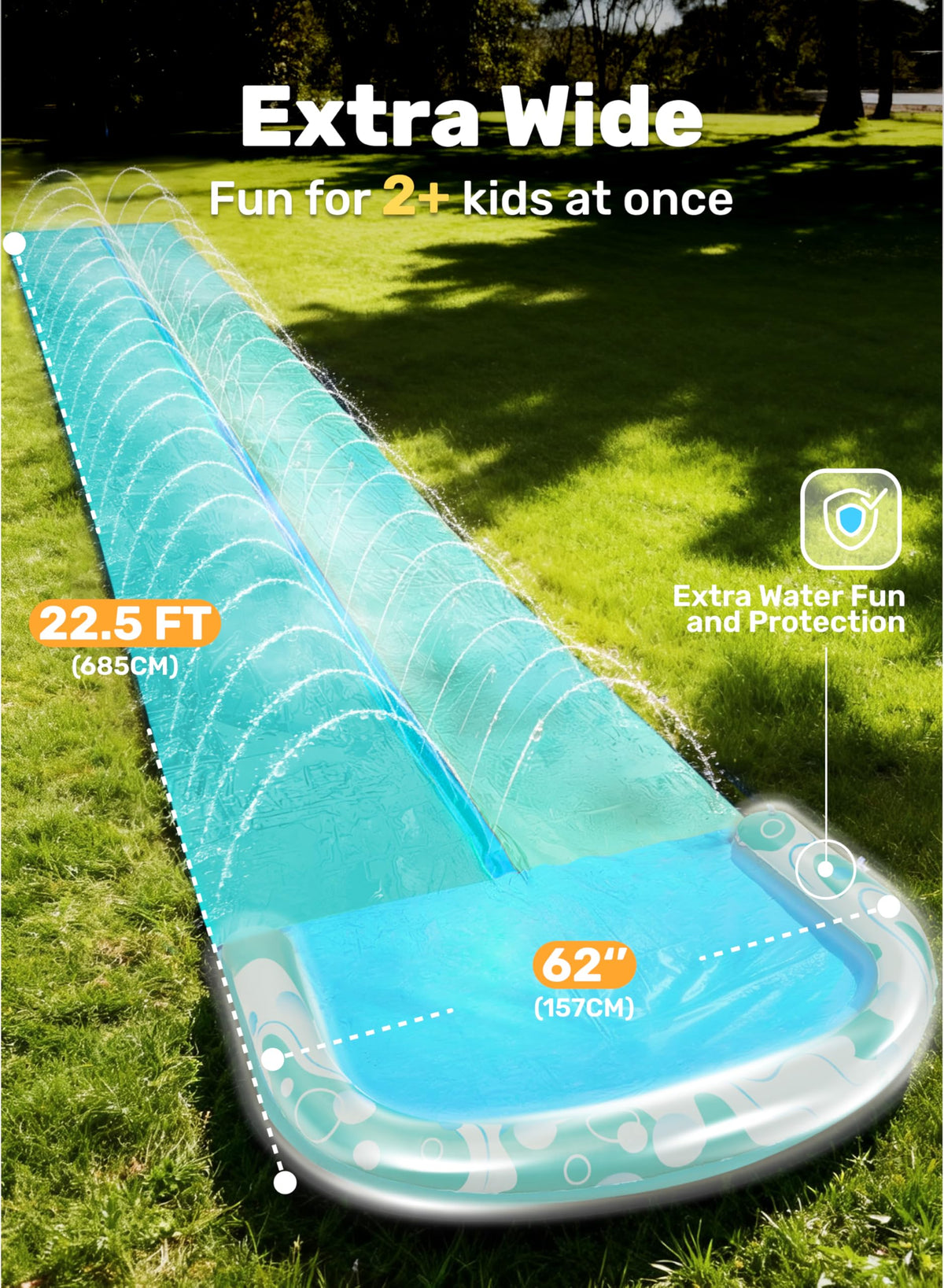 JOYIN two inflatable boards provide stable play platforms during water play