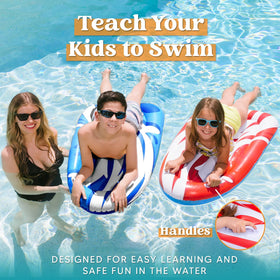 JOYIN two-pack inflatable body boards displayed for pool fun and family use.