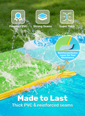 JOYIN ultra-slippery surface with splash protection for safe, fast sliding.