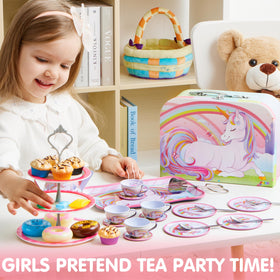 JOYIN unicorn cake stand with tiered desserts for magical parties