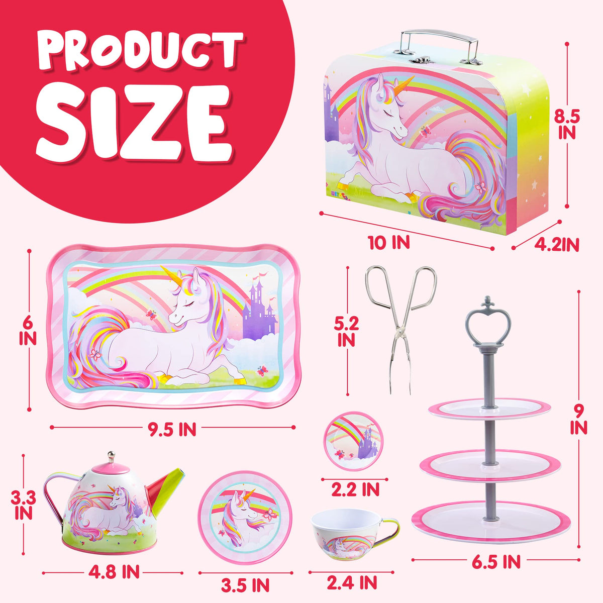 JOYIN unicorn dessert assortment with cupcakes buns and candies for sweet treats