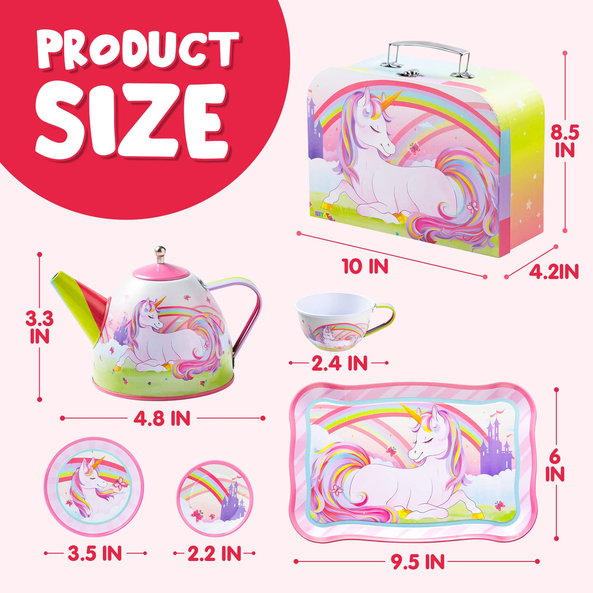 JOYIN Unicorn Tea Set unicorn design sparks imaginative storytelling
