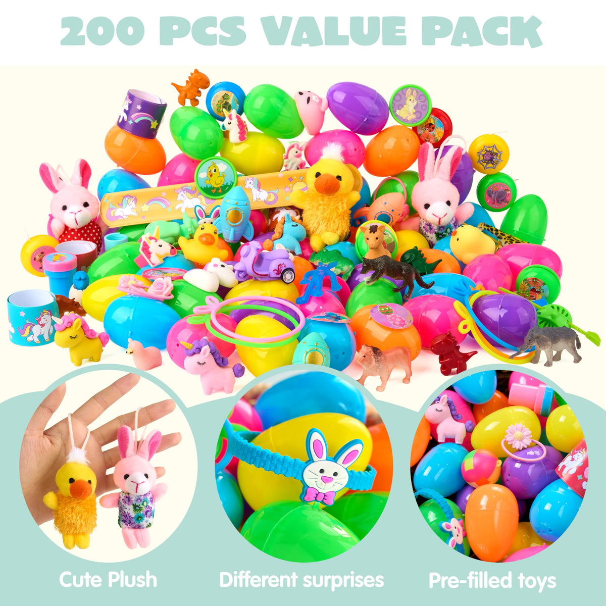 JOYIN variety toy-filled Easter eggs for festive hunts