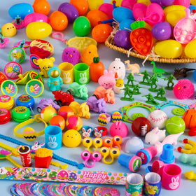 JOYIN variety of tiny toys inside eggs sparks delight.