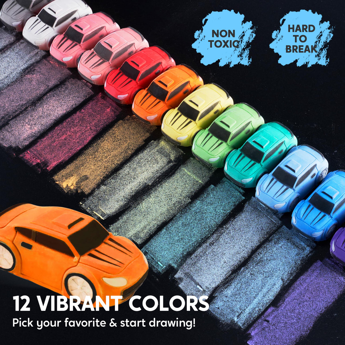 JOYIN washable sidewalk chalk set keeps surfaces clean while encouraging outdoor creativity.