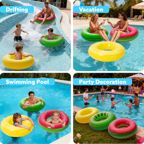 JOYIN Watermelon Ring in a pool party setup adds color and social play.