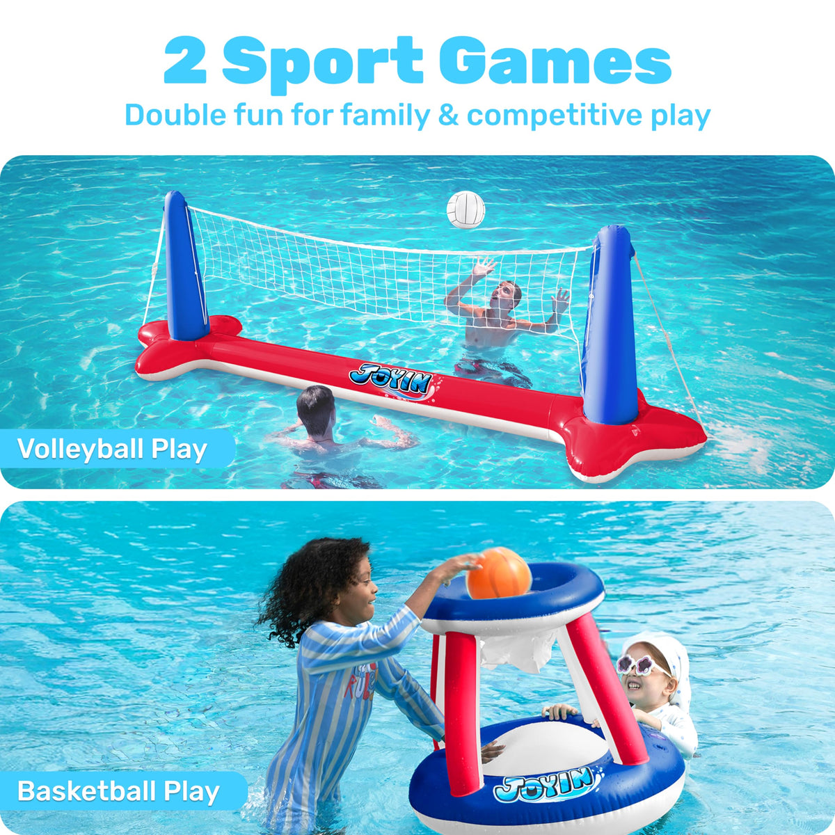 JOYIN weight bags anchor the court, keeping games steady in pools.