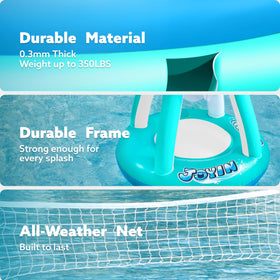 JOYIN weight bags stabilize the volleyball court during water play