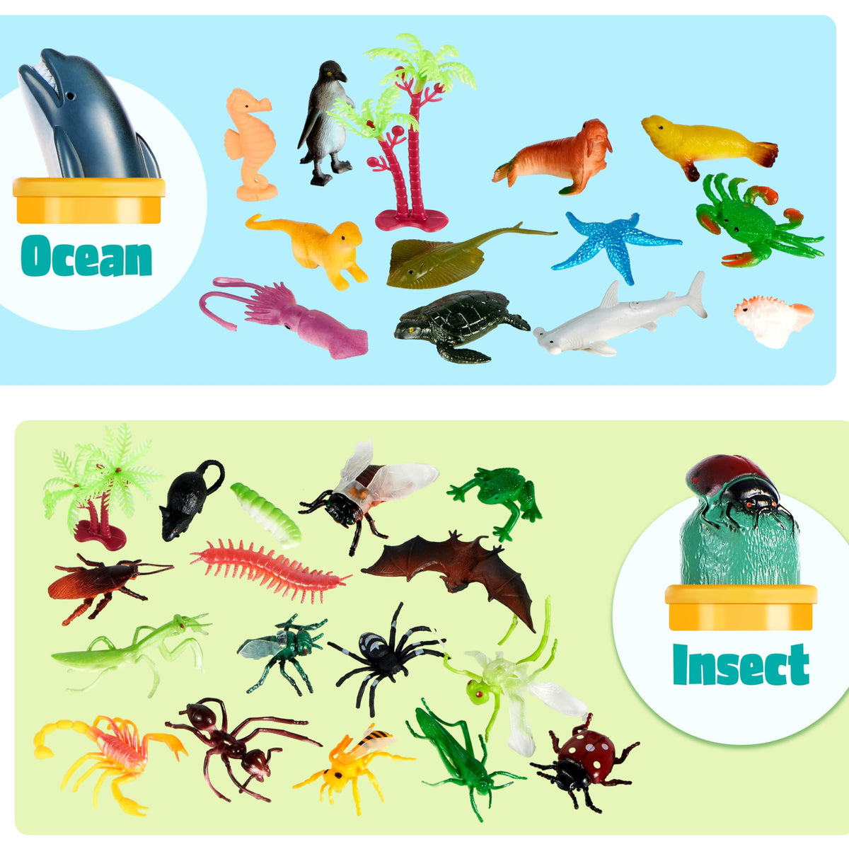 JOYIN wild forest and ocean animals offer realistic visuals for pretend adventures