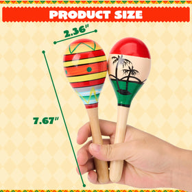 JOYIN wooden maracas noisemakers delivering catchy rhythms for kids.