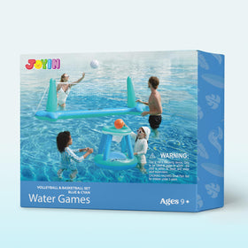 JOYIN XL vivid blue and cyan colors brighten summer pool vibes.