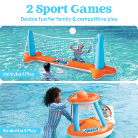 JOYIN XL inflatable volleyball ball 9 inches for splashy play.