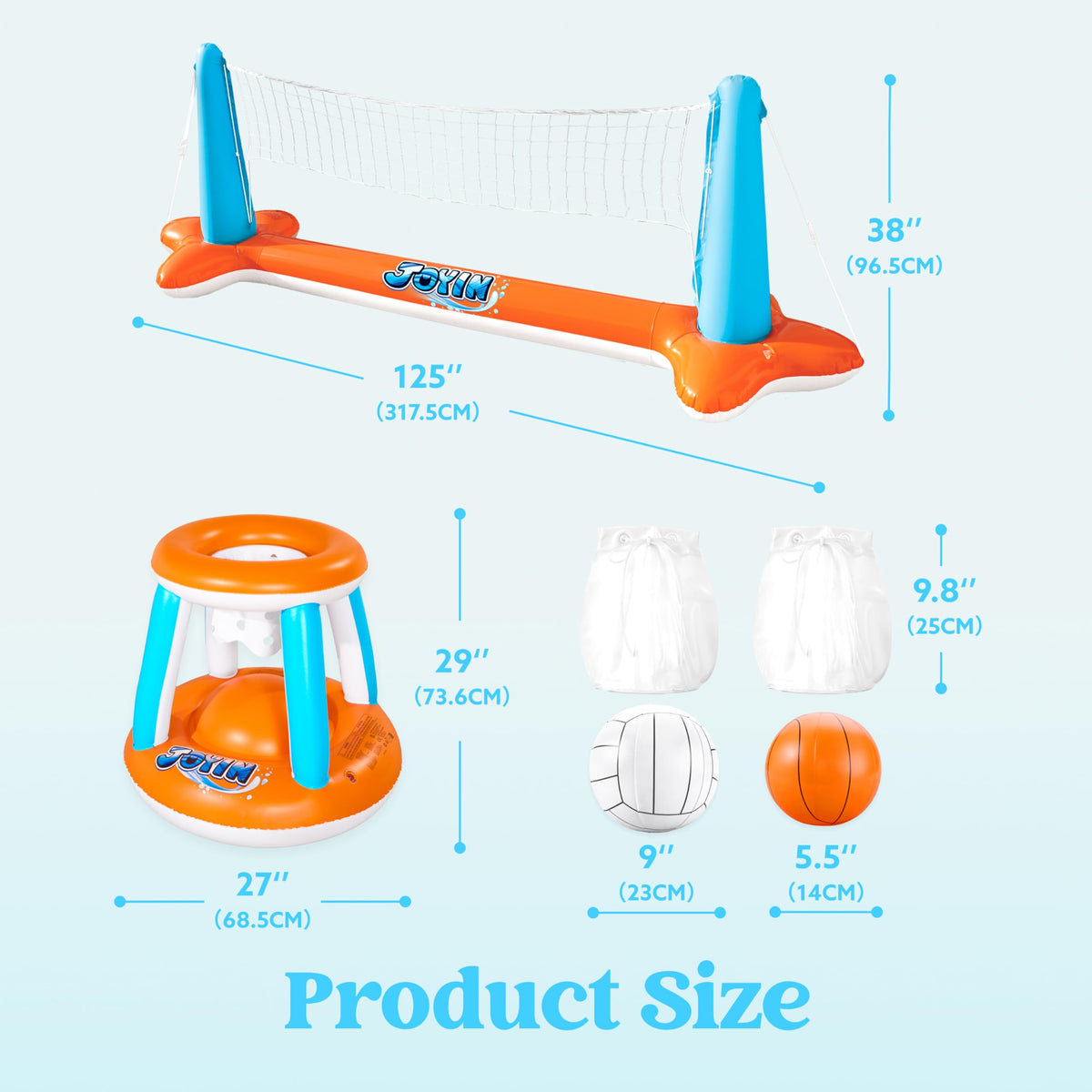 Ideal for backyard pools or resort-style aquatic games.