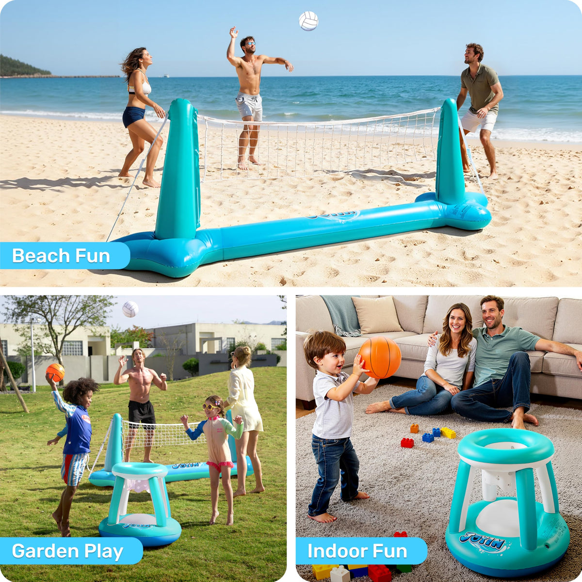 JOYIN XL pool games scene with kids and adults enjoying splash play.