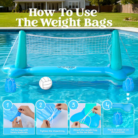 JOYIN XL 9-inch volleyball ready for quick, fun matches in the water.