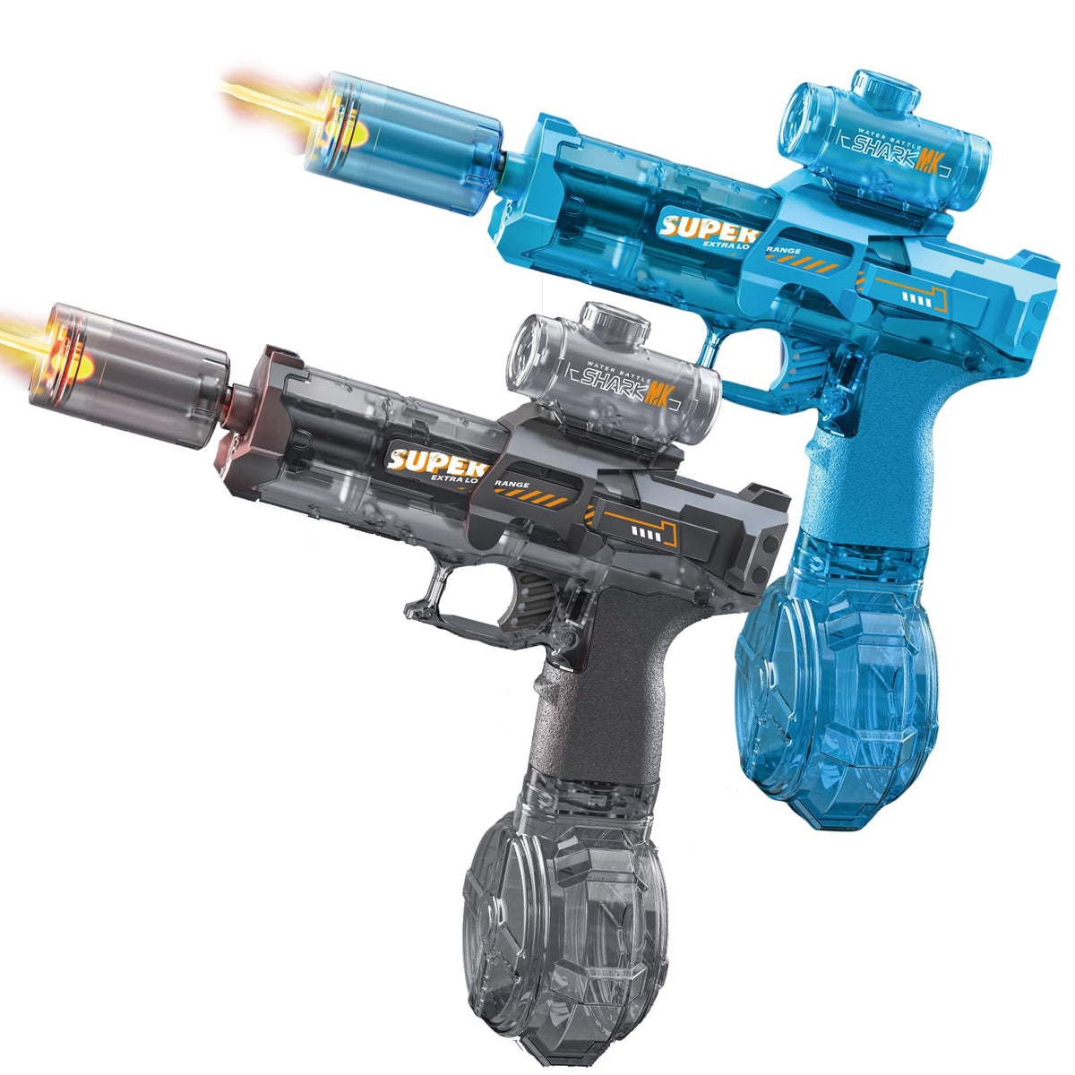JOYINNTERE two-pack electric water guns with LED nozzle for nighttime battles